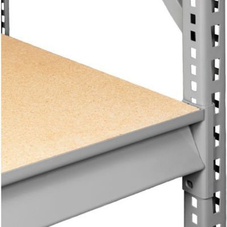 TENNSCO Tennsco Extra Shelf Level for Bulk Storage Rack - 48"W x 24"D - Wood Deck - Medium Gray BU-4824P-MGY